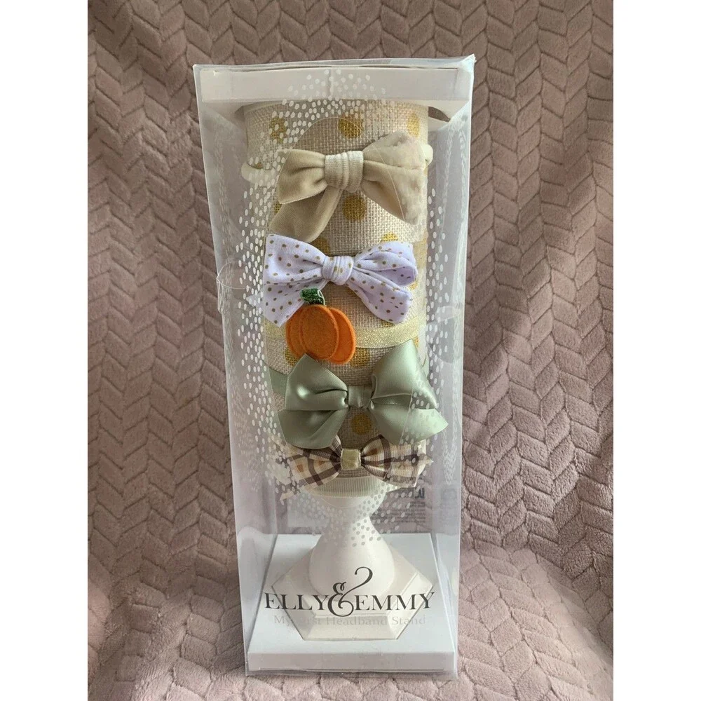 Elly & Emmy My First Headband Stand and 5 Headbands Brand New Fall Autumn Baby